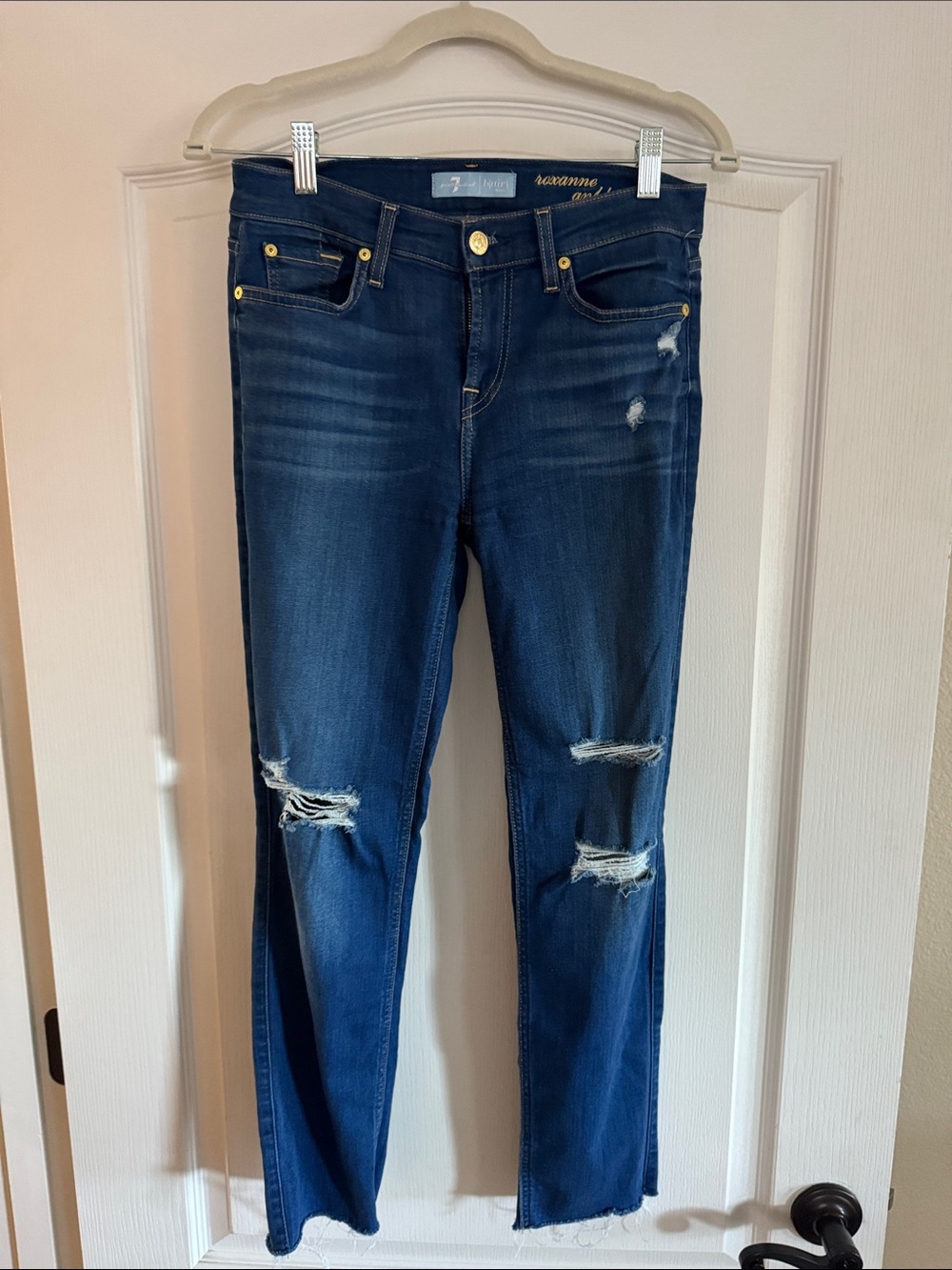 7 For All Mankind Dark Roxanne ankle size 26